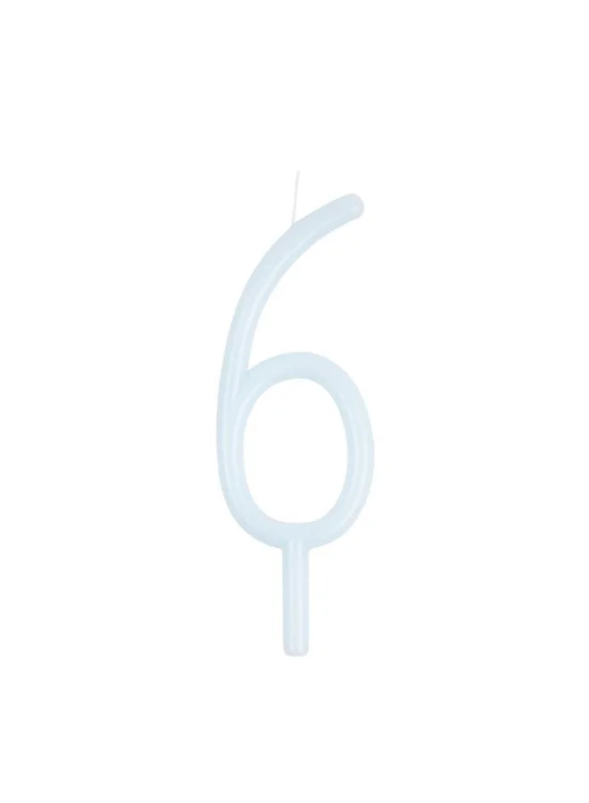 Meri Meri Slim Number 6 Candle