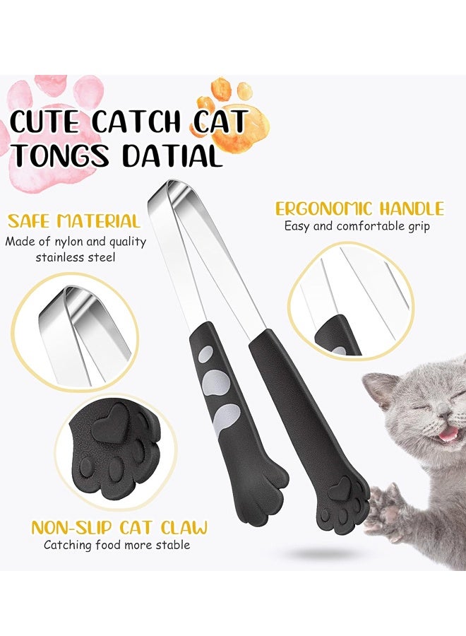 2PCS 7 Inch Stainless Steel Cat Paw Mini Food Tongs Kitchen Accessories For Snack BBQ Cooking - Image 3