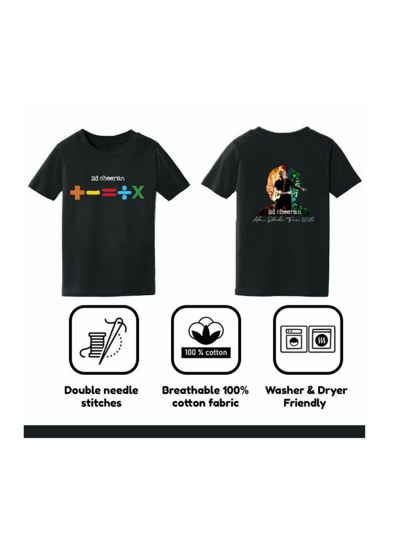 PRINTSHOP4ME - Ed Sheeran Unisex  Adult Cotton T-Shirt|Comfortable&Stylish Music Print|Round Neck|Gift For Music Lovers|Ideal For Concerts Wear - Image 1