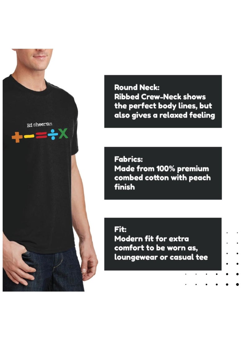 PRINTSHOP4ME - Ed Sheeran Unisex  Adult Cotton T-Shirt|Comfortable&Stylish Music Print|Round Neck|Gift For Music Lovers|Ideal For Concerts Wear - Image 1