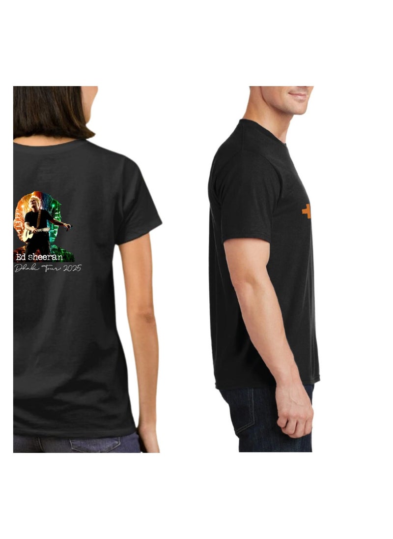 PRINTSHOP4ME - Ed Sheeran Unisex  Adult Cotton T-Shirt|Comfortable&Stylish Music Print|Round Neck|Gift For Music Lovers|Ideal For Concerts Wear - Image 1