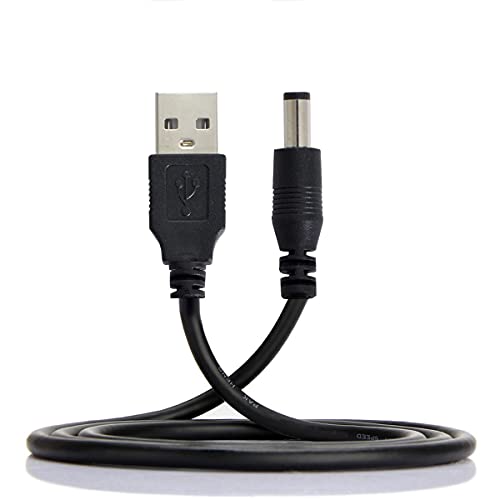 cablecc USB 2.0 Male A Type to 5.5 x 2.5mm DC 5V Power Plug Barrel Connector Charge Cable 80cm - Image 1