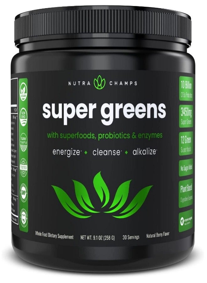 ناتشوراتشامبس Premium Superfood Super Greens Powder - Image 1