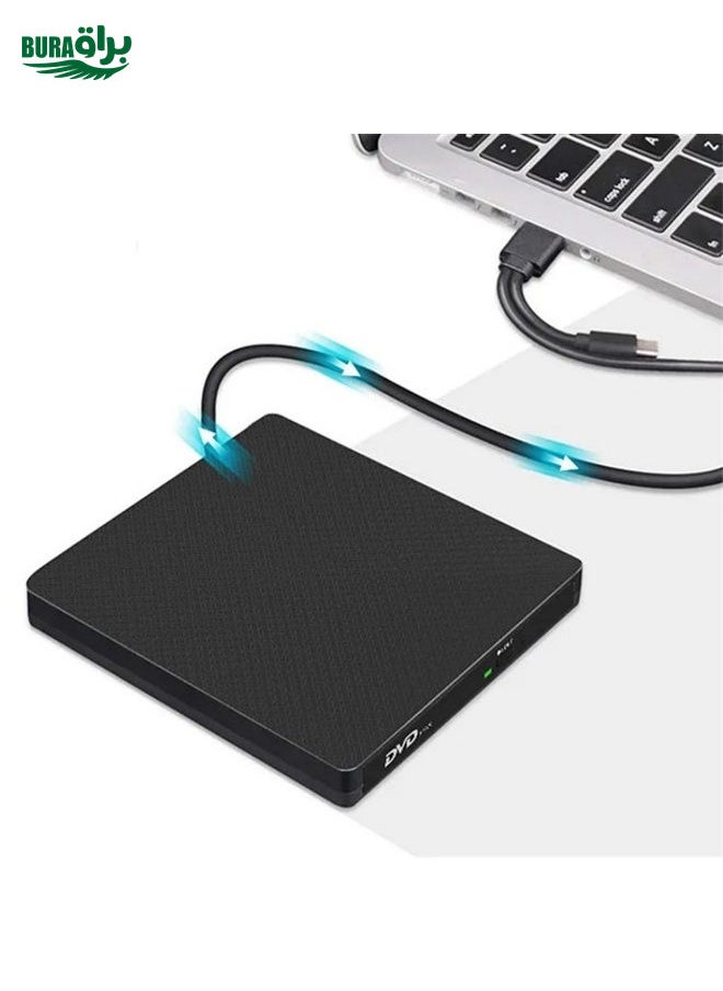 BURAQ XD009 External CD Reader VCD Burner Ultra-thin Design Laptop Computer USB 3.0+Type-C DVD Drive  - Image 3