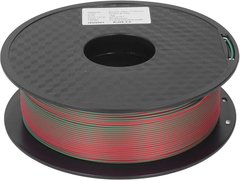 Dual Color Shiny PLA Filament 1.75mm Clog Effortless High Performance 3D Printer Consumables - Image 5