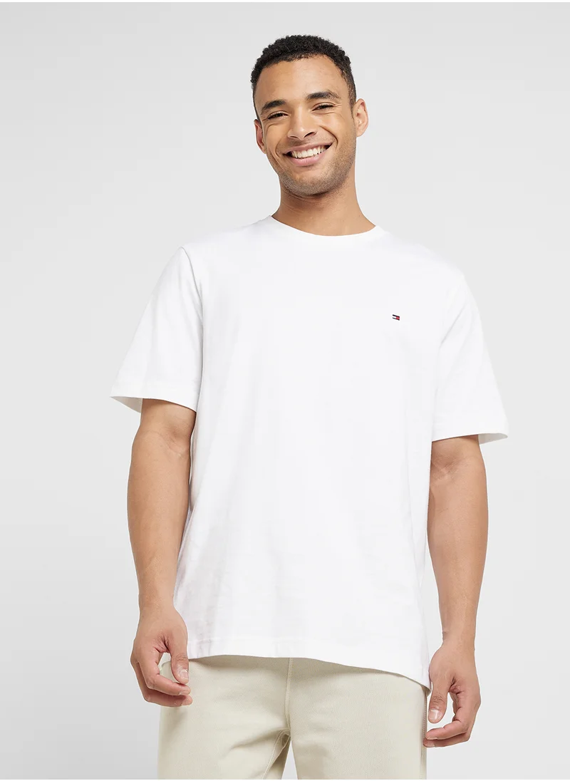 تومي هيلفيغر Logo Crew Neck T-Shirt