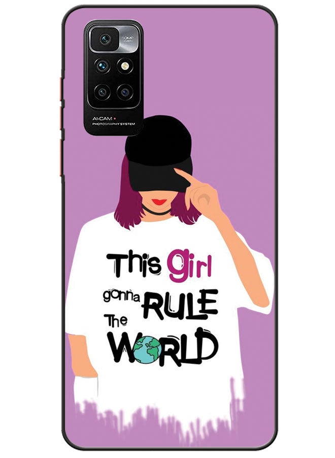 EYE CATCH Protective Case Cover For Xiaomi Redmi 10 (2022) Girl Gonna Rule The World  - Image 1