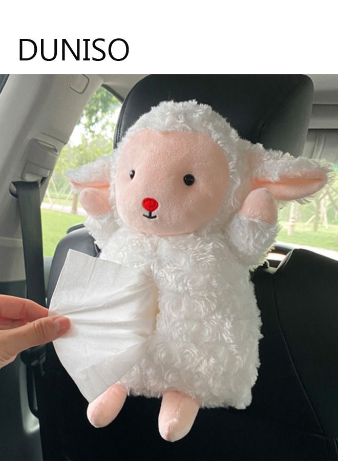 DUNISO الكرتون سيارة الشمس قناع الأنسجة حامل الصندوق منشفة ورقية غطاء صندوق المناديل المقعد الخلفي قوس المحمولة سنادات بالسيارة المنظم اكسسوارات السيارات - Image 1