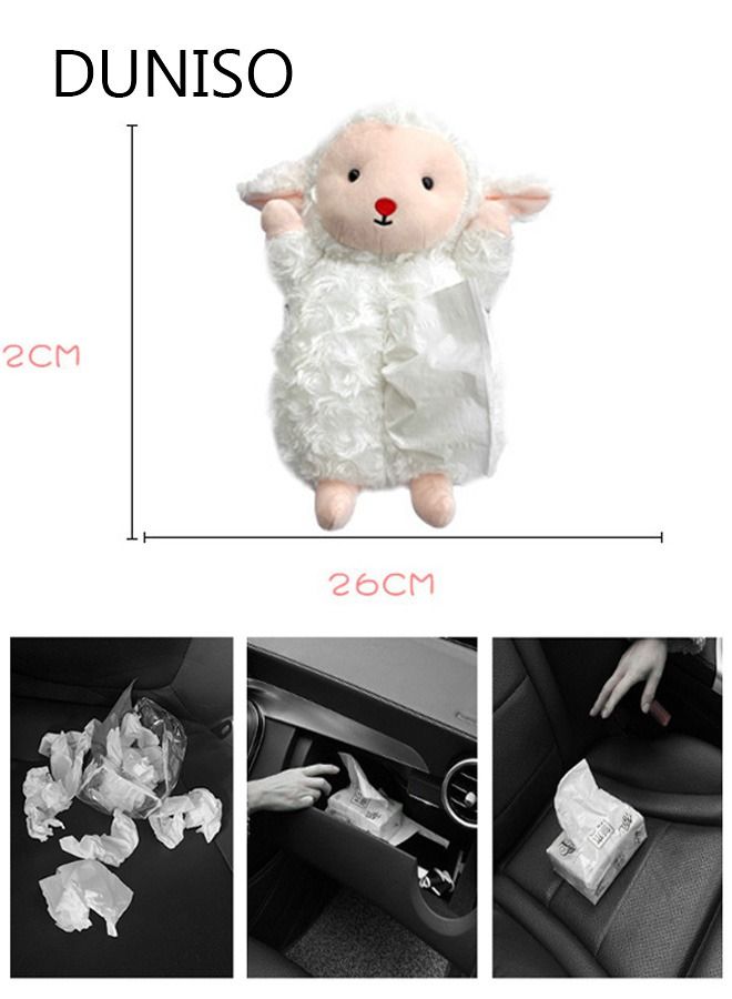 DUNISO الكرتون سيارة الشمس قناع الأنسجة حامل الصندوق منشفة ورقية غطاء صندوق المناديل المقعد الخلفي قوس المحمولة سنادات بالسيارة المنظم اكسسوارات السيارات - Image 3