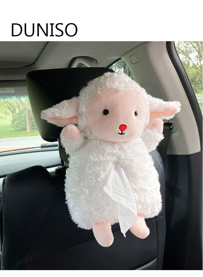 DUNISO الكرتون سيارة الشمس قناع الأنسجة حامل الصندوق منشفة ورقية غطاء صندوق المناديل المقعد الخلفي قوس المحمولة سنادات بالسيارة المنظم اكسسوارات السيارات - Image 5