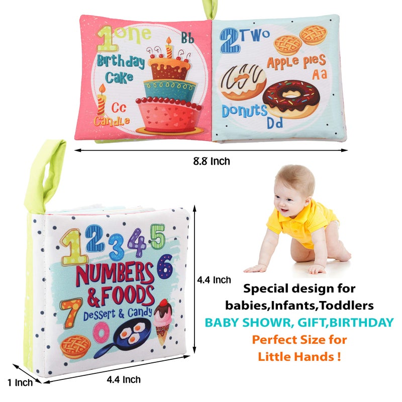 Bebe Mondo Baby Books Toys Gifts, Touch and Feel Cloth Crinkle Books for Babies,Infant Toddler Baby 0-3-6-12-18 Months,Early Learning Toys 6 to 12 Months 1-2 Years Old, Easter Shower Gift for Boys Girls,8 PCS - Image 5