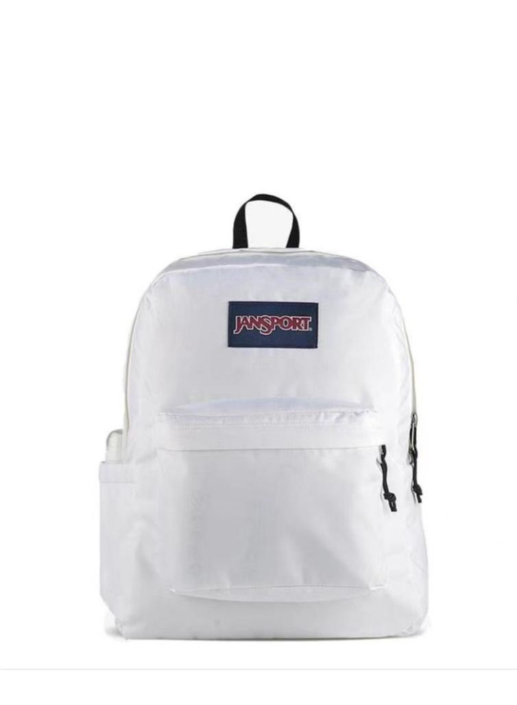 JANSPORT حقيبة ظهر سوبر بريك الصلبة باللون الأبيض - Image 1