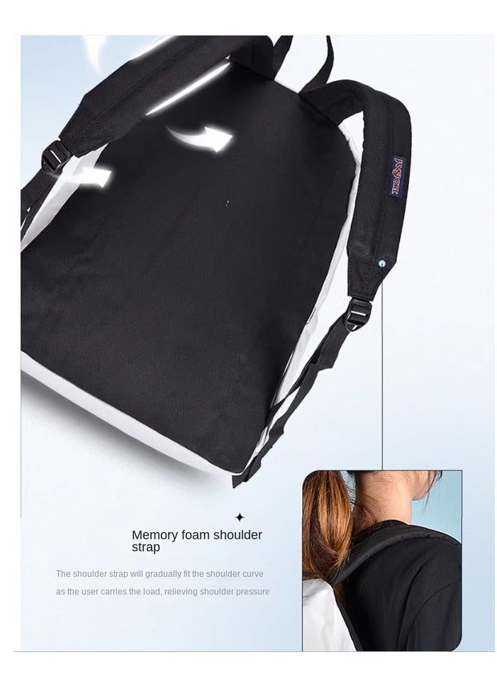 JANSPORT حقيبة ظهر سوبر بريك الصلبة باللون الأبيض - Image 2