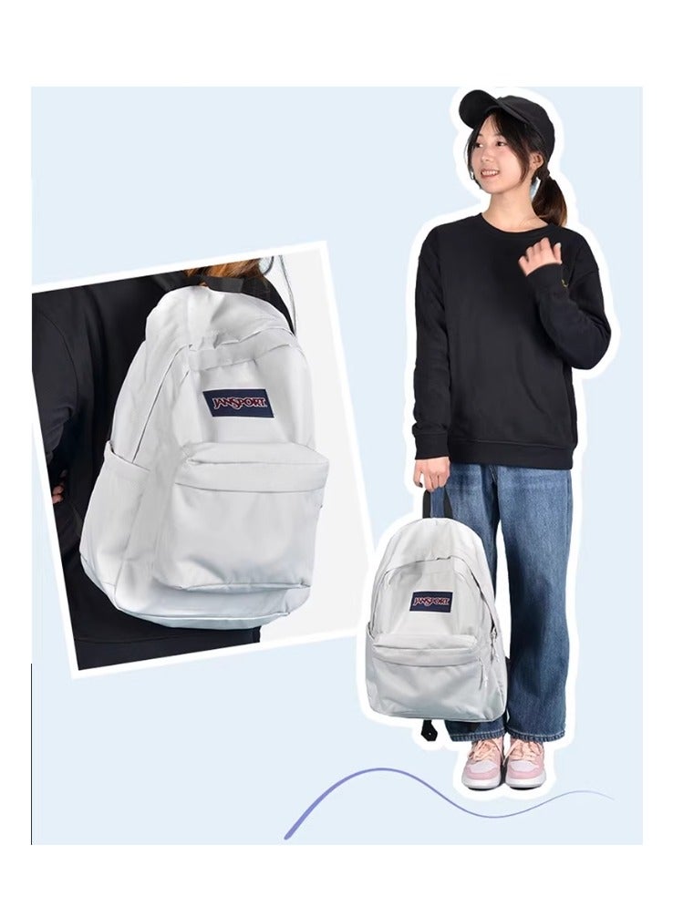 JANSPORT حقيبة ظهر سوبر بريك الصلبة باللون الأبيض - Image 4