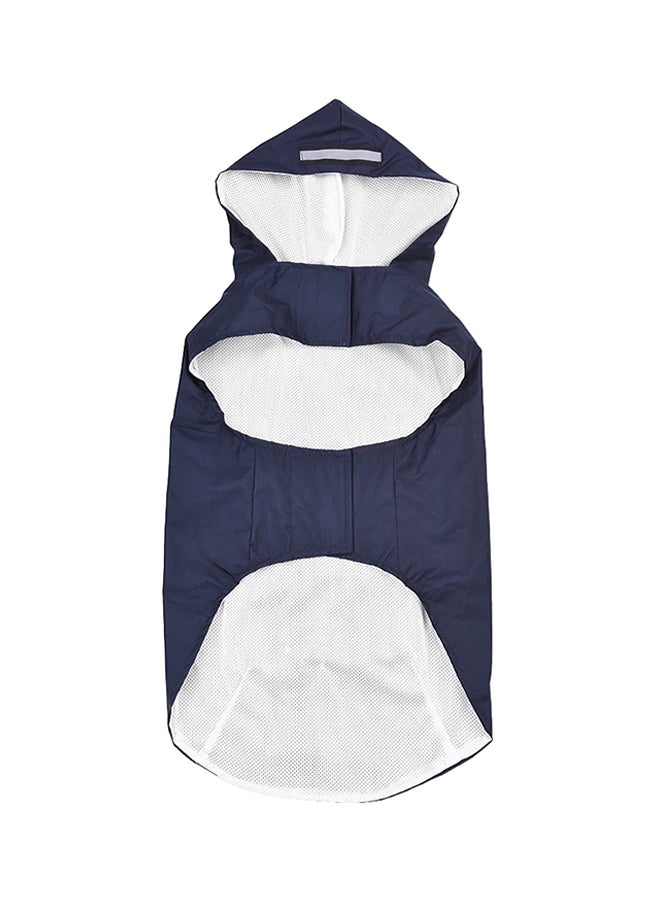 NIBEMINENT Reflective Raincoat With Leash Hole Blue - Image 1