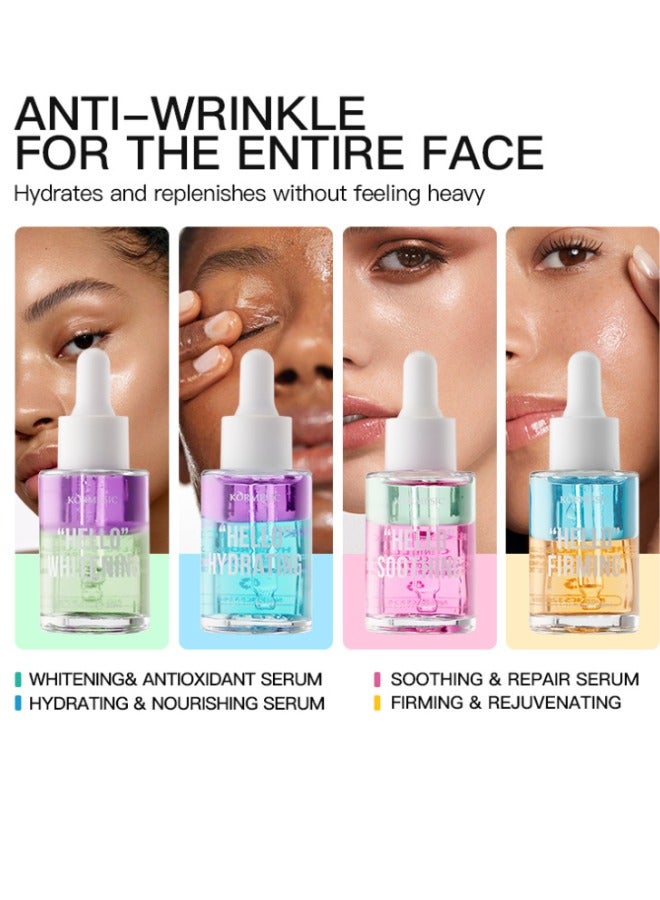 Kormesic مصل متعدد الطبقات للوجه بحمض الهيالورونيك + مصل زيت بذور الجوجوبا للعناية بالوجه مصل مرطب ومغذي - Image 3