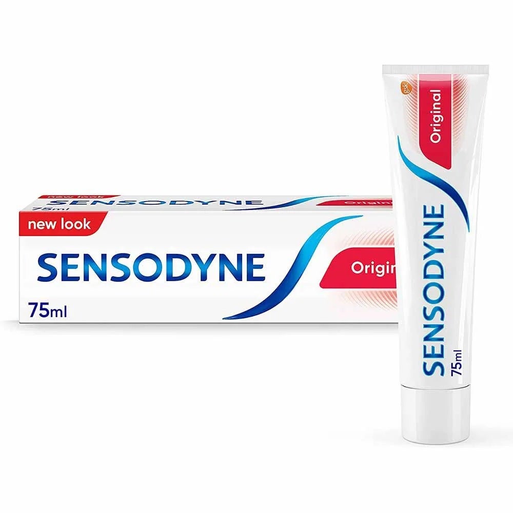 Sensodyne Toothpaste for Sensitive Teeth, Original New Look 75ml