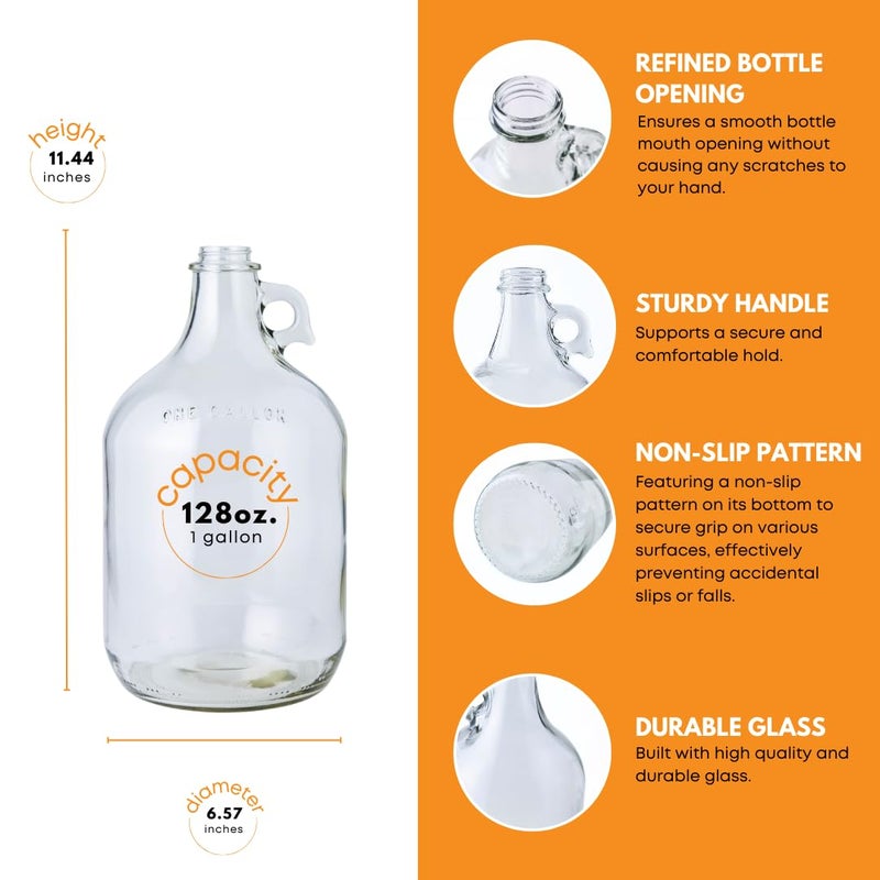 fastrack Home Brew Ohio Glass Wine Fermenter Includes Rubber Stopper and Airlock 1 gallon Capacity  - Image 3