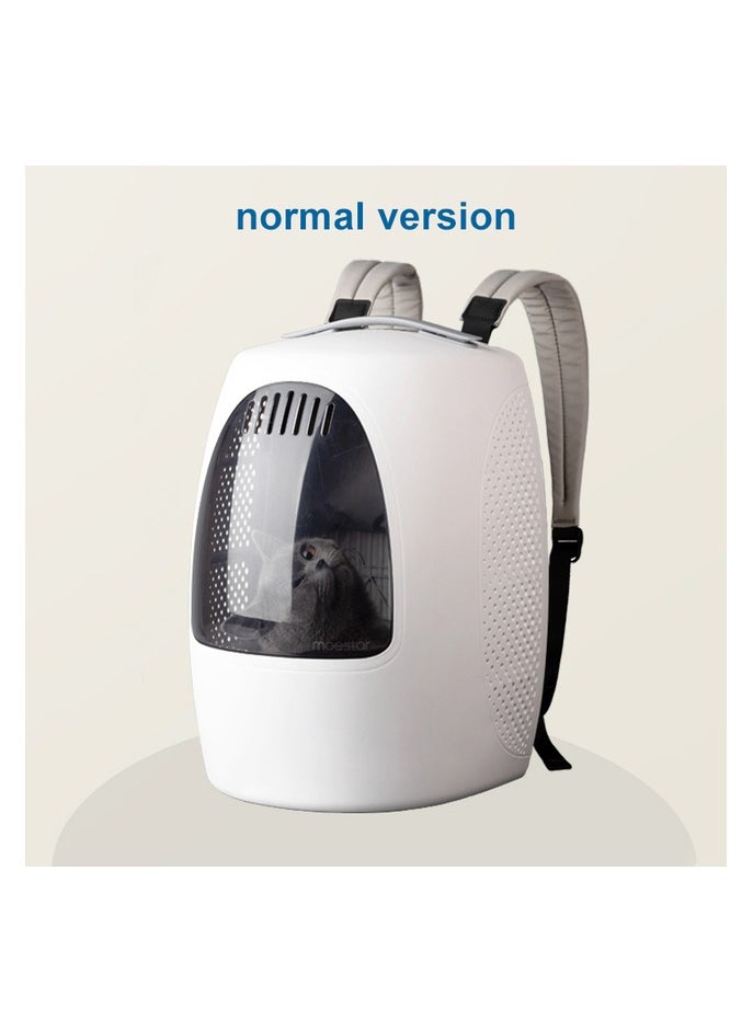 GOLDEN CAT - PET TRAVELLING CAGE, PET CAGE-PET CARRIER, SMALL AND CAT CAGE Pet Carrier Bag Cat Travel Backpack Large Kitten, Discovery Backpack - White Color - Image 1