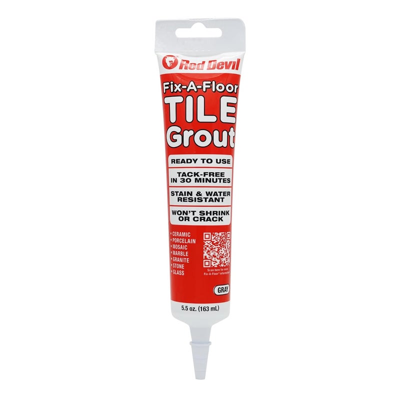 Fix-A-Floor Tile Grout - Gray - 5.5oz. Squeeze Tube - Image 1