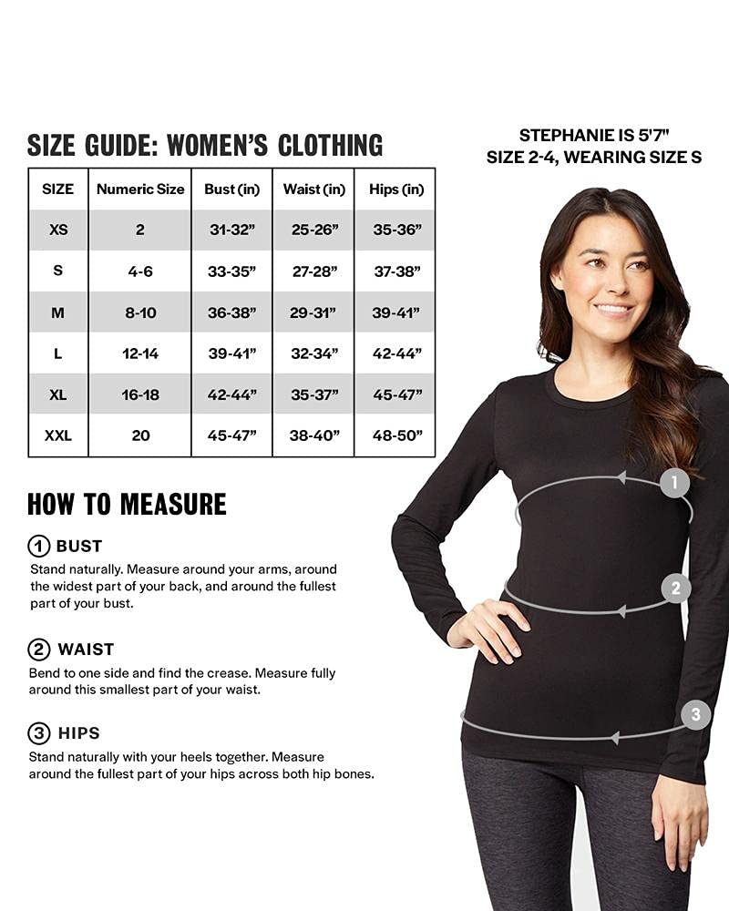 32 Degrees Heat Womens Ultra Soft Thermal Lightweight Baselayer Scoop Neck Long Sleeve Top, Black, Small - Image 5