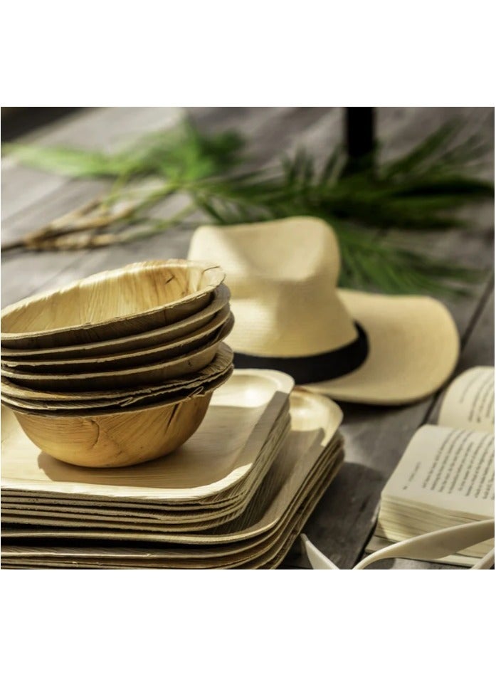 ايكو سول وعاء ورق النخيل 8 أونصة مستدير 10 قطع - Image 2