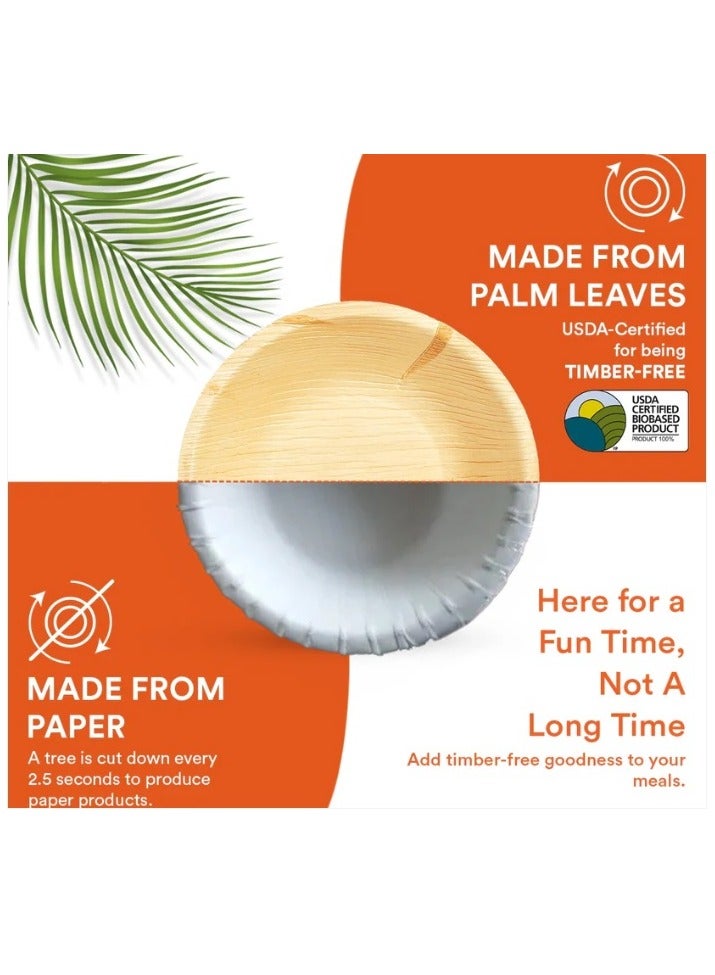 ايكو سول وعاء ورق النخيل 8 أونصة مستدير 10 قطع - Image 4