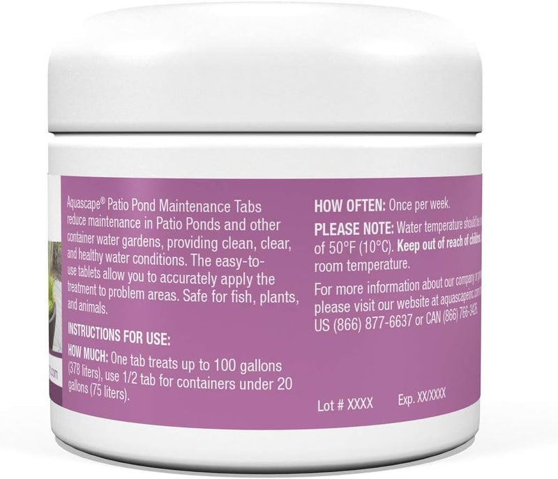 Aquascape 40004 Container Water Garden and Pond Maintenance Treatment 36 Tabs white - Image 2