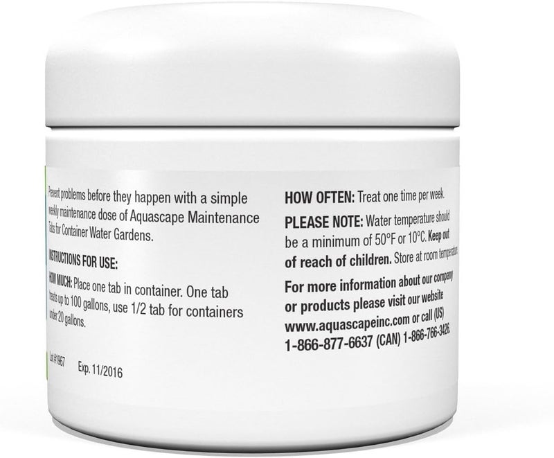 Aquascape 40004 Container Water Garden and Pond Maintenance Treatment 36 Tabs white - Image 3