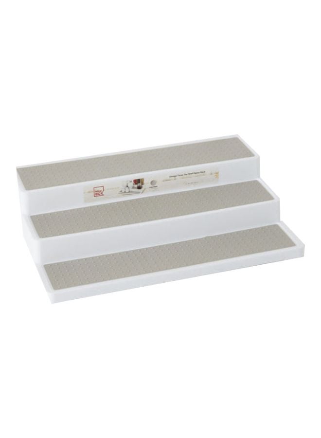 White and Grey Omega 3-Tier Spice Rack - Image 2