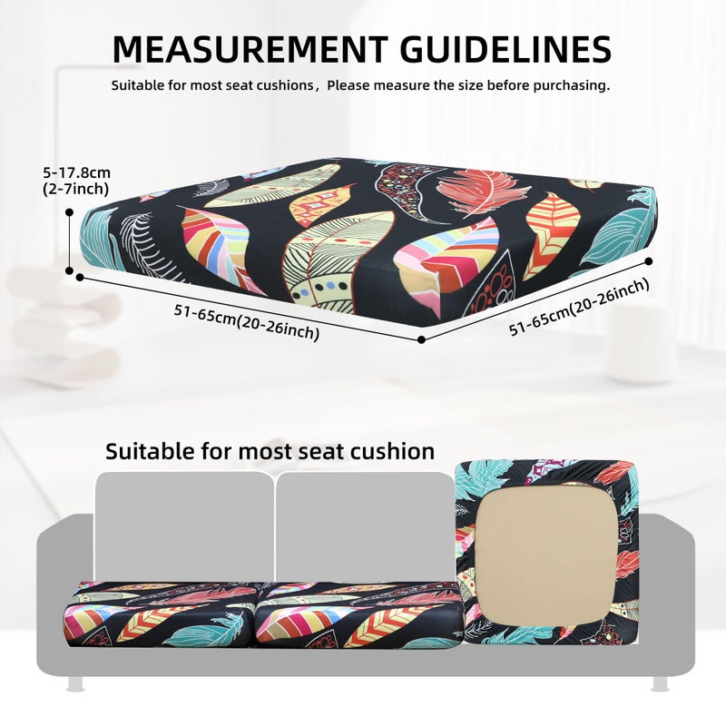 SUKAIKEQA Outdoor Cushion Covers Set,8PCS Waterproof Patio Furniture Couch Seat Slipcovers, Replacement for Sofa Sectional Chair(Coverï¼ŒOnly) - Image 2