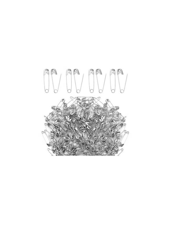 Sky Shine Heavy-Duty Safety Pins – 200pcs Medium Size Steel Pins for Clothing, Quilting, Upholstery, Crafts & DIY – Rust-Resistant & Durable Silver Color - Image 1