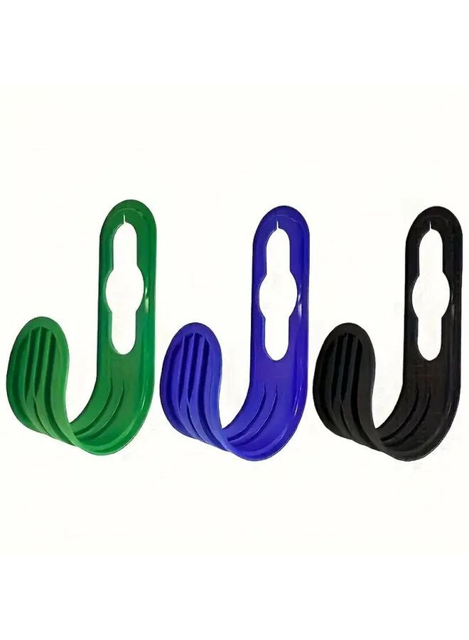 Black Wall Mounted Garden Hose Holder Organizer Hook Durable Plastic Easy Installation Garage Outdoor Storage - Image 1