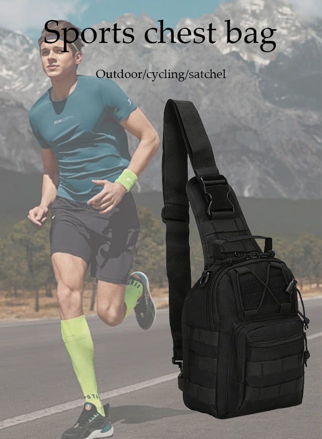 Tactical Backpack, Waterproof Military Cross-body Sling Shoulder Backpack Chest Bag for Men Outdoor, Traveling, Trekking, Camping, Every Day Carry  - Image 2