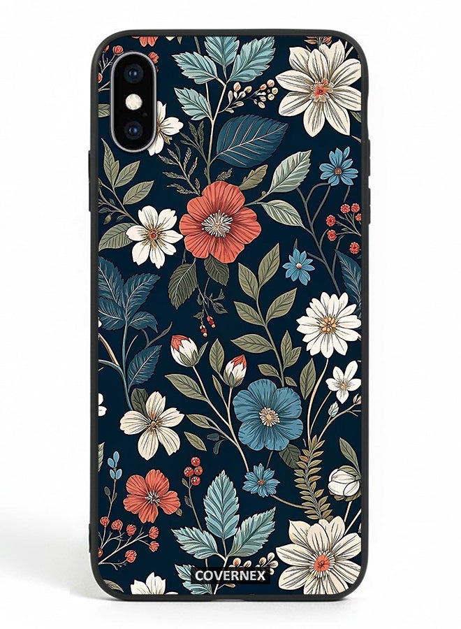 Covernex Apple iPhone X Protective Case Cover Printed Featuring Deep Forest Botanical and Wildflower - Image 2