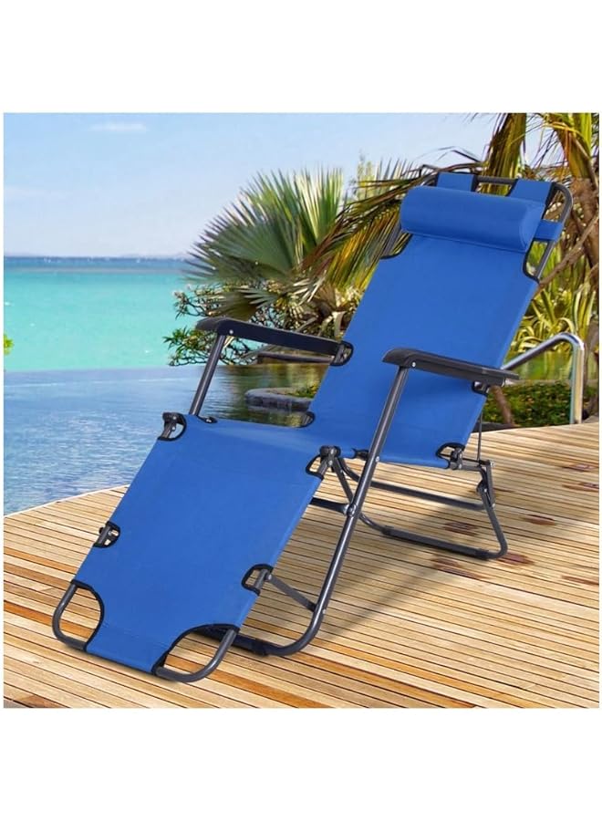 Al Safi Multi Use Lounge Chair 2 In 1 Chair Or Bed For Beach Pool And Patio - Image 1