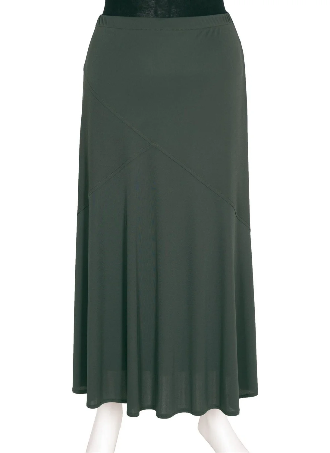 Hesna , Rana Cross Model Khaki Crepe Skirt