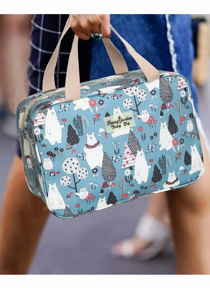 Excefore Toiletry Bags, Travel Hanging Ladies Wash Bag, Large Makeup Bag  - Image 5