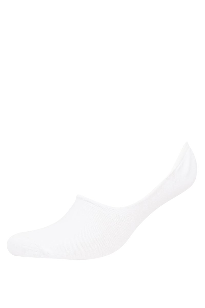 DeFacto White Man Basic 3 Pack Ballet Socks Casual - Image 2