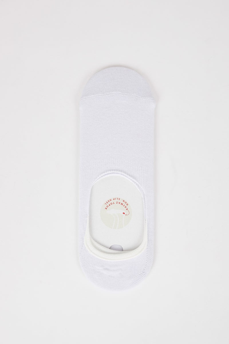 DeFacto White Man Basic 3 Pack Ballet Socks Casual - Image 5