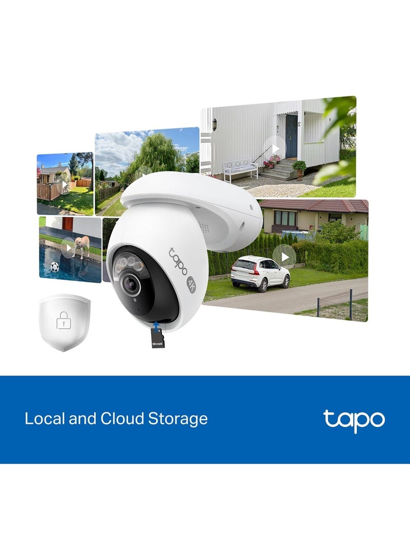 Tp-link Tl Tapo 4K 8MP Wired Pan/Tilt Outdoor Security Camera, Free Person/Vehicle Detect & 360° Motion Track, Color Night, Local AI, SD/Cloud Storage, Works w/Alexa & Google Home, 2.4 GHz WiFi C560WS - Image 2