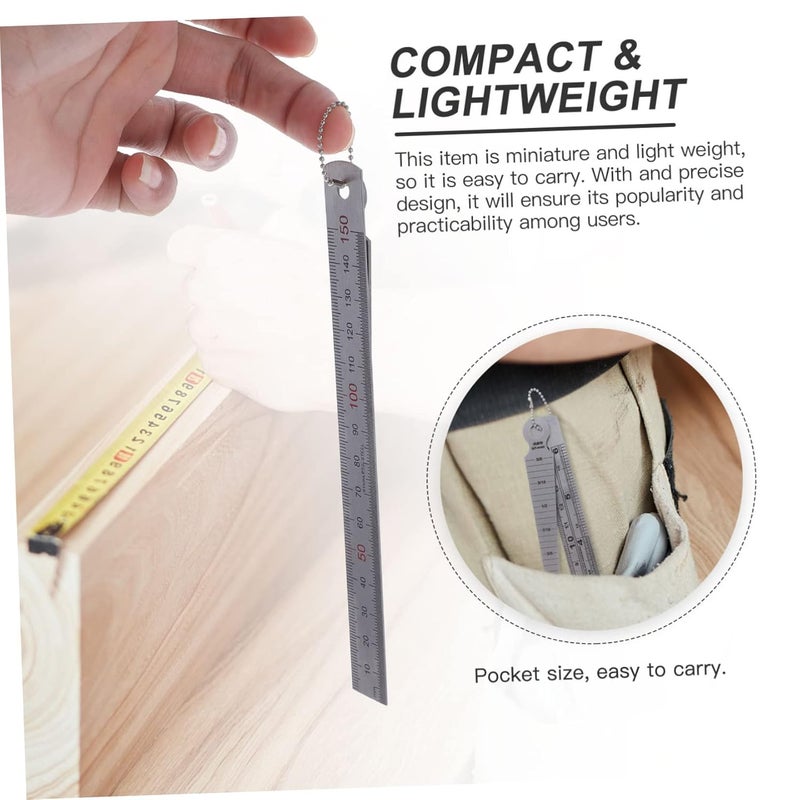 مجموعة قياس مخروطي ثقيلة ومسطرة لحام من الفولاذ المقاوم للصدأ لقياسات دقيقة مضادة للتآكل - Image 4