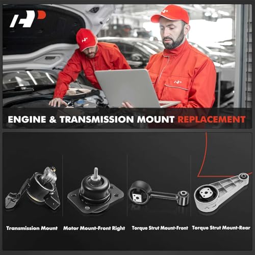 A-Premium 4PCS Engine Motor Mount Transmission Mount and Torque Strut Mount Set Compatible with Chevrolet Optra 2004-2010 & Suzuki Forenza 2004-2008, Reno 2005-2008, L4 2.0L - Image 2