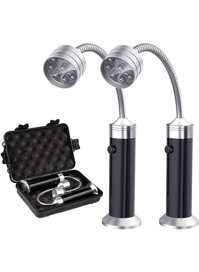 LENND Barbecue Grill Light Magnetic Base Super-Bright LED BBQ Lights - 360 Degree Flexible Gooseneck, Weather Resistant, Batteries No-Included - Pack of 2  - Image 1