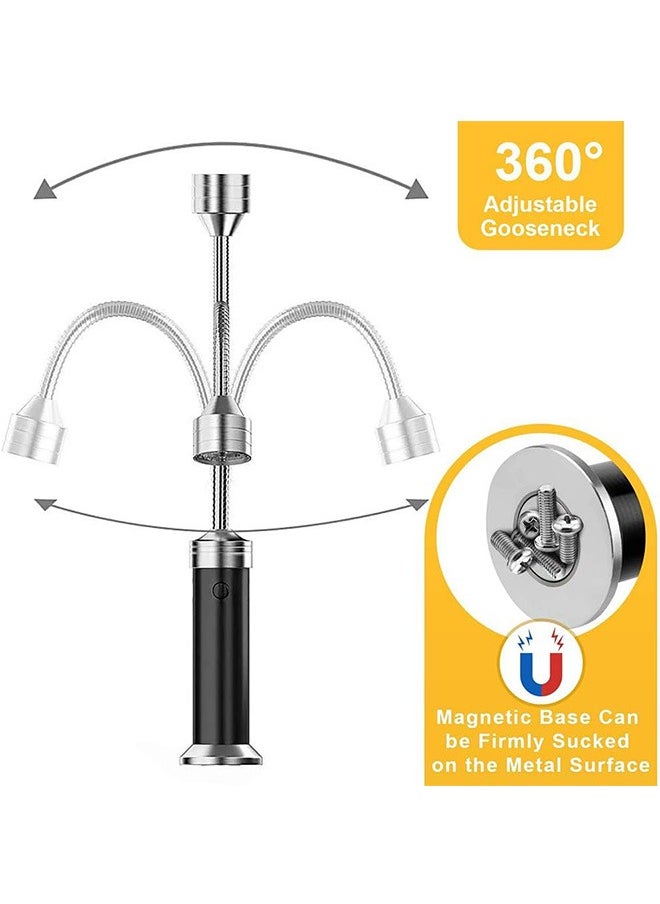 LENND Barbecue Grill Light Magnetic Base Super-Bright LED BBQ Lights - 360 Degree Flexible Gooseneck, Weather Resistant, Batteries No-Included - Pack of 2  - Image 5