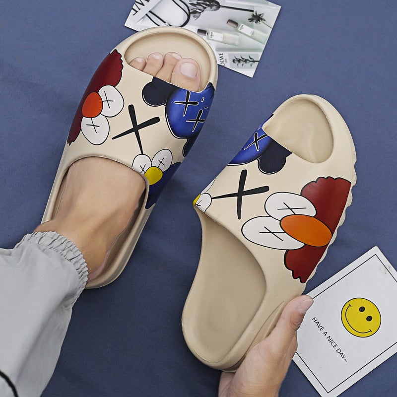 2024 Slippers Men'S Sandals Couple Slippers Indoor Beach Slippers Plus Size Shoes - Image 1
