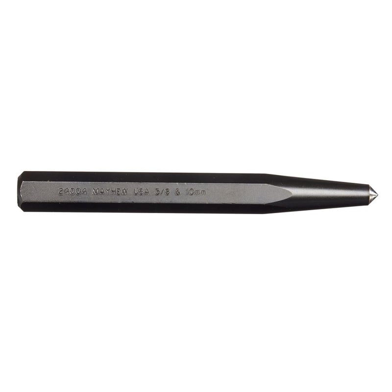 Mayhew Tools 24004 Center Punch 38 10 mm x 614 Black Oxide Finish