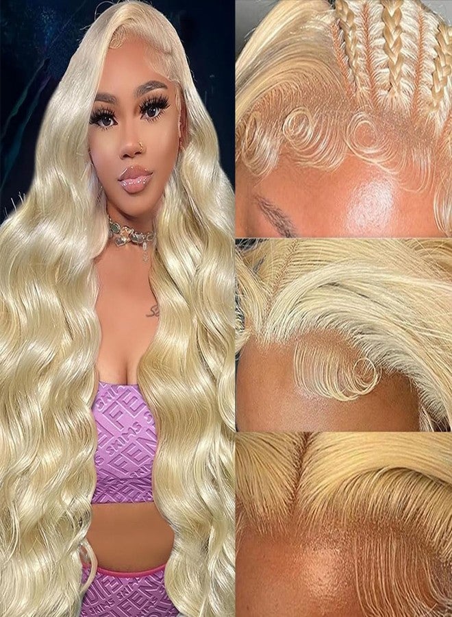 QTHAIR 18A Russian Blonde #613 Body Wave 13X4 Transparent Lace Frontal Closure 100% Russian Blonde Human Hair for Women (18inch，Blonde) - Image 5