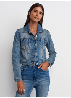 65358 Comfort Lycra Short Denim Jacket-Blue - pzsku/Z59E1B0907D7382B42C36Z/45/_/1740048594/7b299414-d814-4d50-b679-8b3e971183da