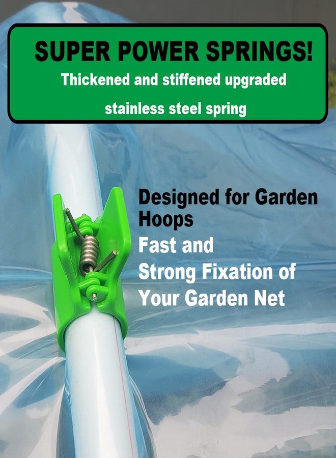 PirateAnt Greenhouse Clamps for 1/2 Inch PVC Pipe, Greenhouse Hoops,Support Frame, Grow Tunnel,Plant Support Garden Stakes.For Fixing Plant Cover, Garden Plastic Sheeting, Film Row Cover, Net. - Image 2